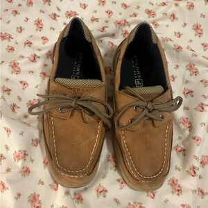 Sperry Women’s Brown Leather Boat Shoes Size 4.5